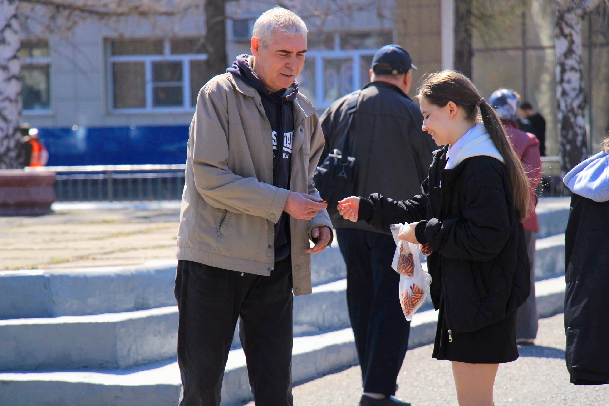 В преддверии Дня Победы гимназисты провели нашу традиционную акцию «Георгиевская лента».